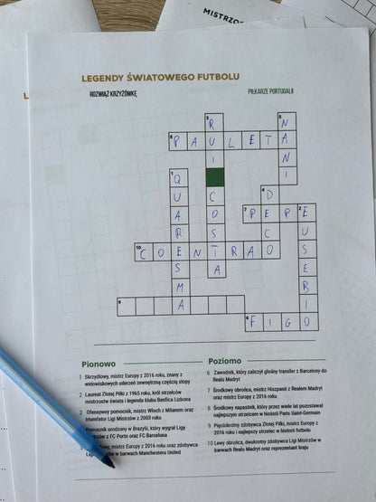 Mistrz Futbolu – Pakiet 3 części. Krzyżówki i Łamigłówki Piłkarskie (Wersja Cyfrowa PDF)