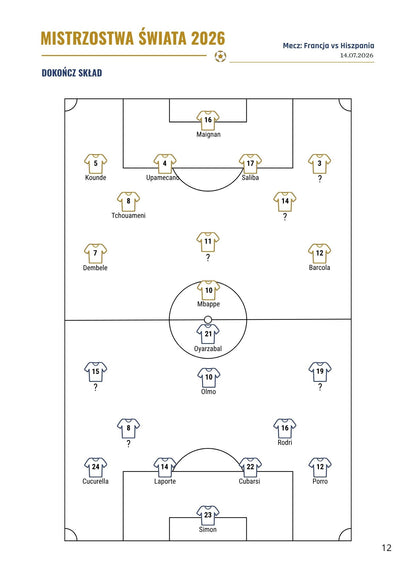 Mistrz Futbolu – Krzyżówki i Łamigłówki Piłkarskie. Podsumowanie Mistrzostw Świata 2026. (Wersja Cyfrowa PDF)