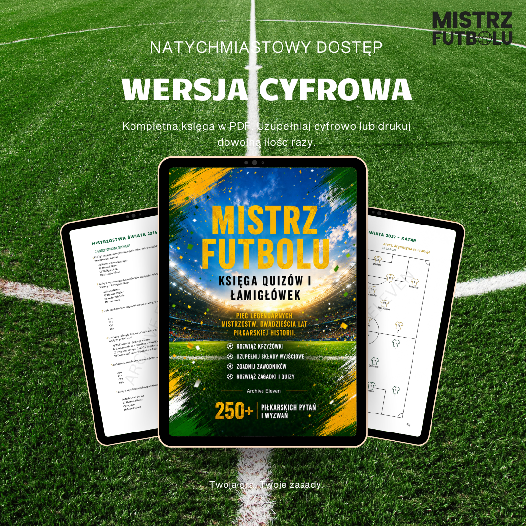 Mistrz Futbolu – Księga Quizów i Łamigłówek (Wersja Cyfrowa PDF)