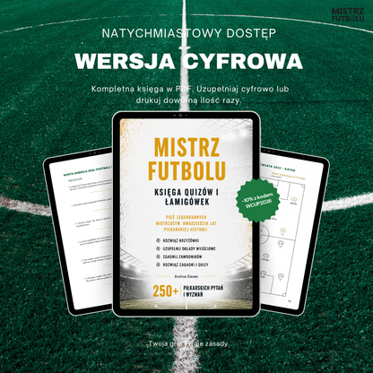 Mistrz Futbolu – Księga Quizów i Łamigłówek (Wersja Cyfrowa PDF)