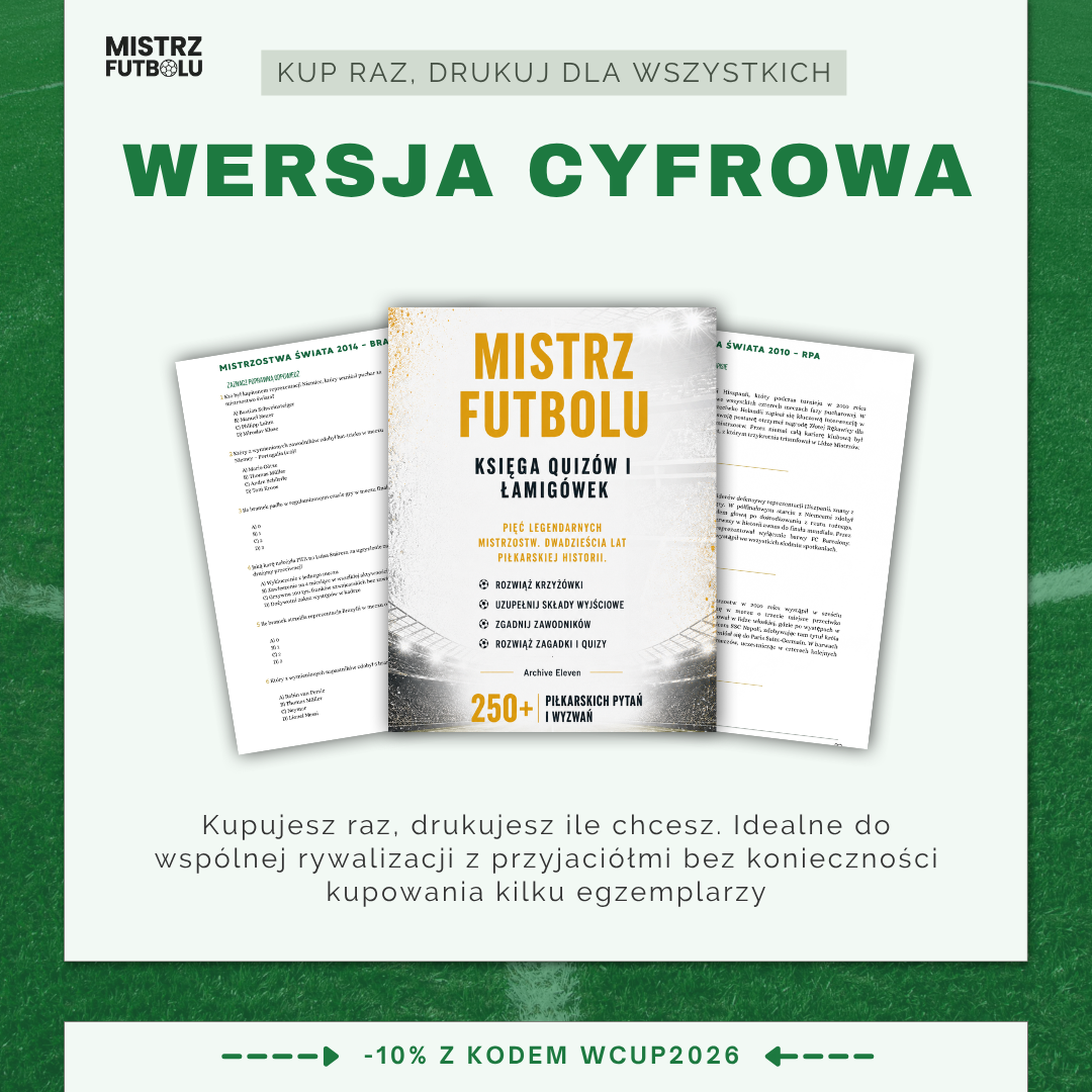Mistrz Futbolu – Księga Quizów i Łamigłówek (Wersja Cyfrowa PDF)