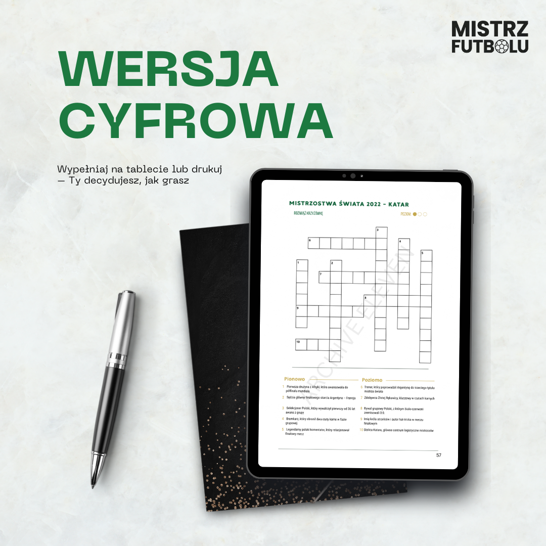 Mistrz Futbolu – Księga Quizów i Łamigłówek (Wersja Cyfrowa PDF)