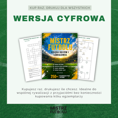 Mistrz Futbolu – Księga Quizów i Łamigłówek (Wersja Cyfrowa PDF)
